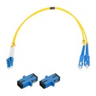 1Ft LC-SC/UPC Single Mode Duplex Fiber Optic Cable with Couplers | eBay