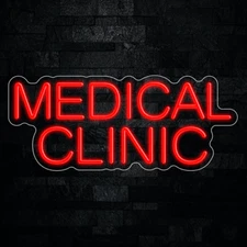 Medical Clinic LED Neon Sign 24"L x 10"H #32478