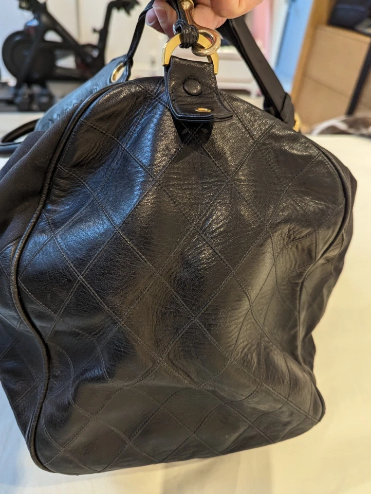 Bolso de lona Chanel vintage de cuero Foto 2 de 4