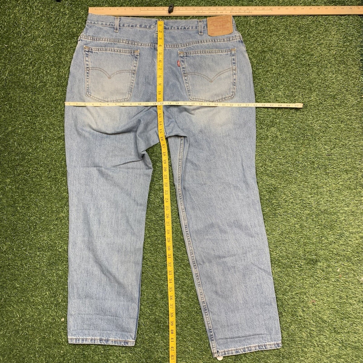 Levis Jeans Women's Size 18 505 Distressed Denim Ripped Pants | eBay
