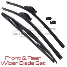 Front & Rear Windscreen Wiper Blades Set Fits Nissan Cube Z12 2009-2011