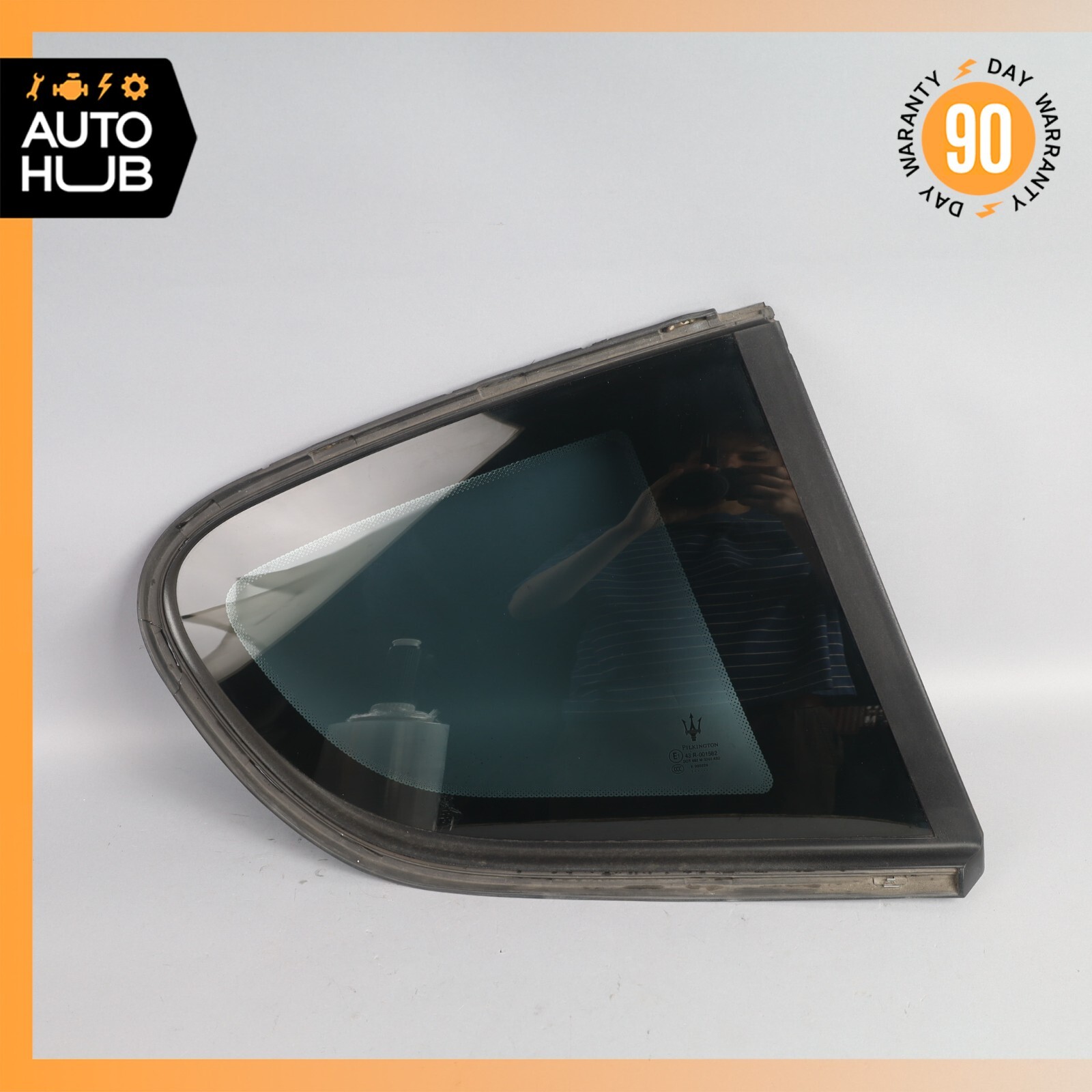 Maserati GranTurismo M145 Coupe Rear Right Side Quarter Window Glass OEM