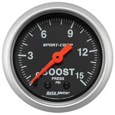 Autometer 3302 Sport-comp Mechanical Boost Gauge