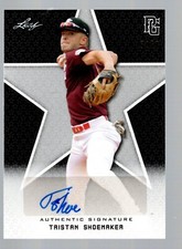2020 Leaf Perfect Game National Showcase Auto Black #BATS1 Tristan Shoemaker /50