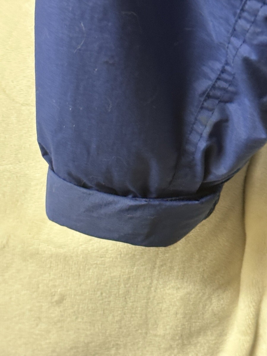 90s Cabela's フリースボディバッグ 1990s Cabelas jacket, vintage size Medium blue & yellow