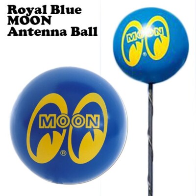 MOONEYES MOON Antenna Ball Royal Blue PU Foam 4.5cm Car Aerial Topper Custom