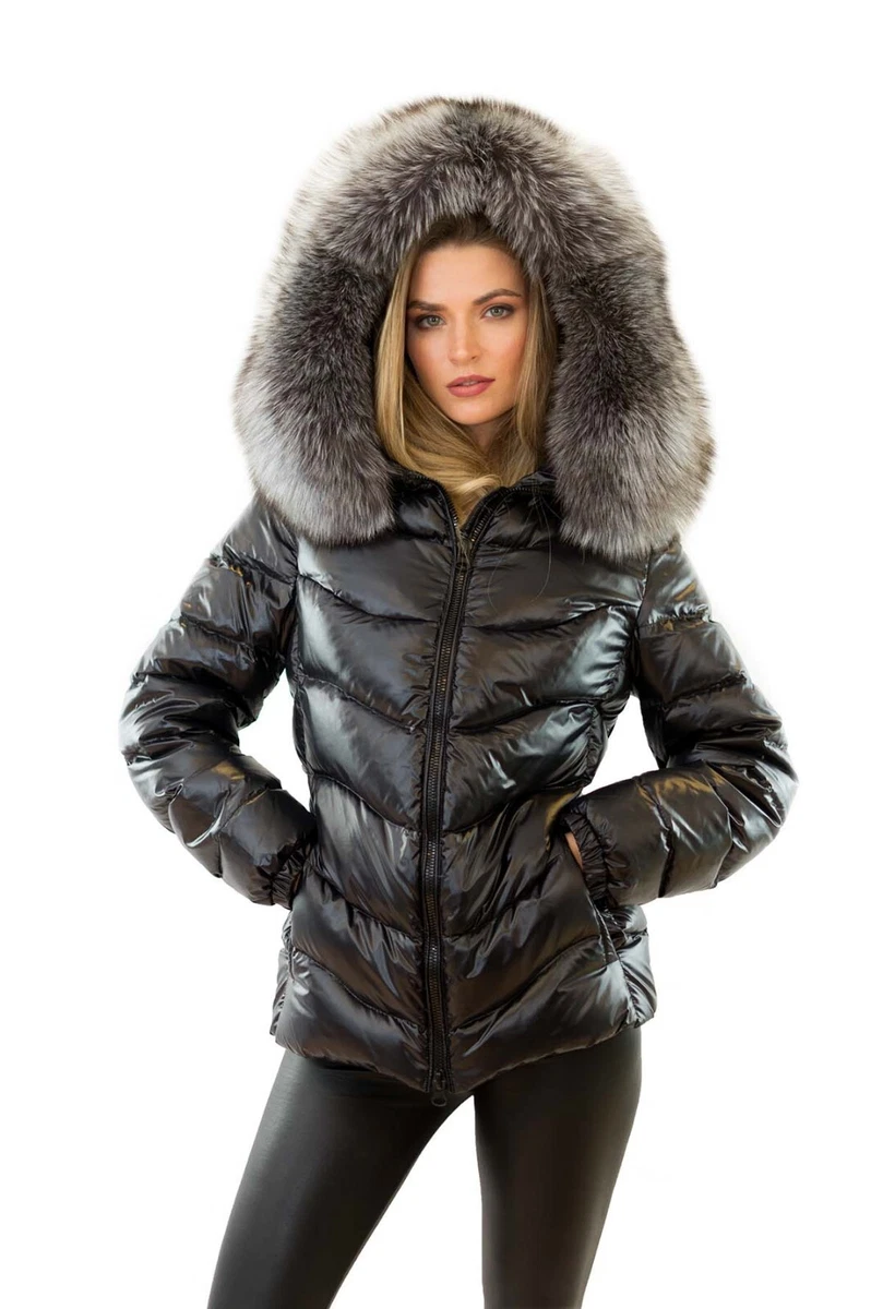 Daunenjacke mit echtpelz Clearance