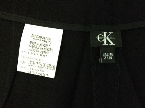 Calvin Klein Wool Trousers - Black, US 2/EU 38 (See Measurement) image 5