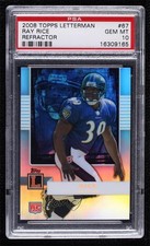 2008 Topps Letterman Refractor 37/99 Ray Rice #67 PSA 10 GEM MT 0hc6
