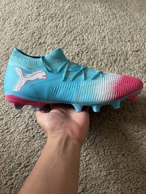 Puma Future 8 Match FG Re-Charge Soccer Cleats Blue Pink 108759-01 Mens  10.5