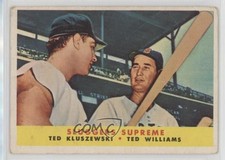1958 Topps Sluggers Supreme ( ) Ted Kluszewski Williams #321 HOF 2v5