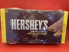 Hershey’s Milk Chocolate with Whole Almonds Candy Bars, 1.45 oz (36 Count)
