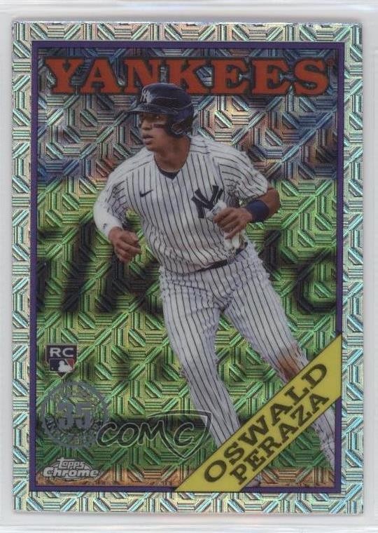 2023 Series 2 1988 Topps Chrome Silver Pack Mojo Oswald Peraza Rookie RC 0nr3