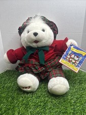 Vintage 90's Teddy bear 1993 Charles Dickens Christmas Carol Plush 17.5" K-mart