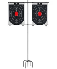Adjustable Shooting Target Stand with 5-Prong Base, Portable Target Steel Hol...