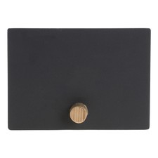 HUBERT  Wooden Peg Sign Matte Black Plastic - 3 1/2 L x 2 1/2 H