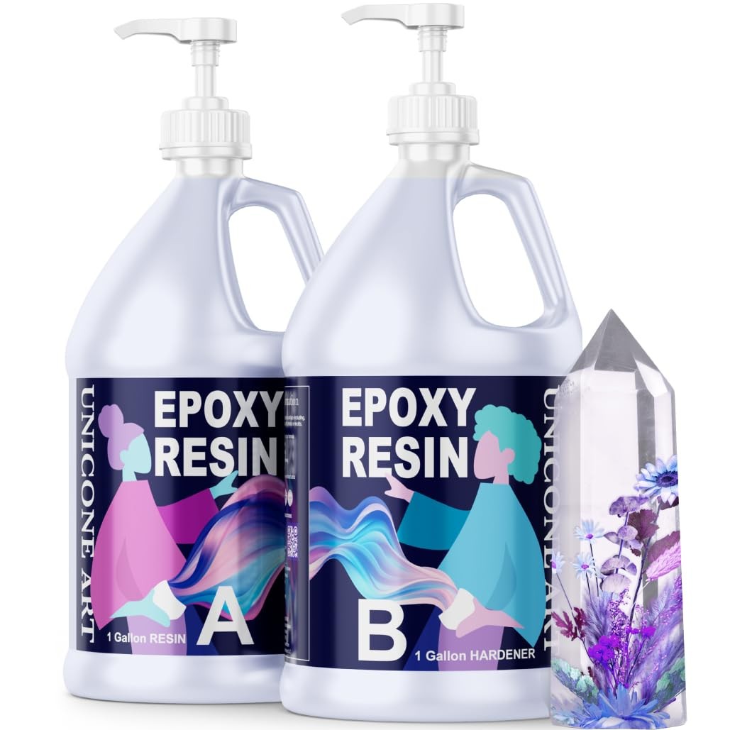 2-Gallon Non-Toxic Crystal Clear UV-Resistant Epoxy Craft Kit