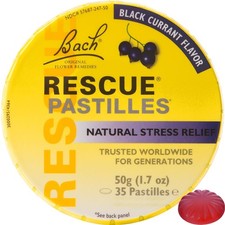 Bach Rescue Remedy Pastilles Black Currant 1.7 oz (2 Pack)