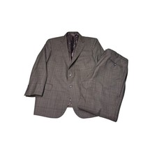 Jos A Bank Reserve Suit Mens 48R 43W L27 Brown Drago Super 130s Italian Wool