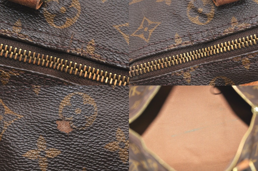 Authentic Louis Vuitton Monogram Speedy 30 Hand Boston Bag M41526 LV 4761N