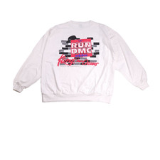 Vintage 80s Adidas Run DMC Sweatshirt Size M/L Graphic Rap Hip Hop Trefoil NEW