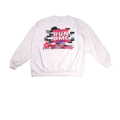 【入手困難‼️】80s RUNDMC  vintage sweat Vintage 80s Adidas Run DMC Sweatshirt Size M/L Graphic Rap Hip Hop