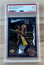 2002 Topps Chrome Kobe Bryant #21 PSA 9 MINT Lakers NBA