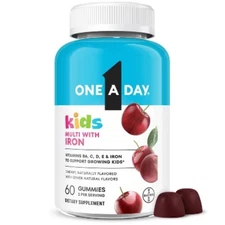 One A Day Kids' Multivitamin Gummies with Iron and Vitamin D - Cherry Flavor