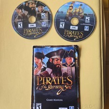 Pirates of the Burning Sea PC (DVD-ROM, 2008) 2-Disc Game Set + Manual Sony MMO