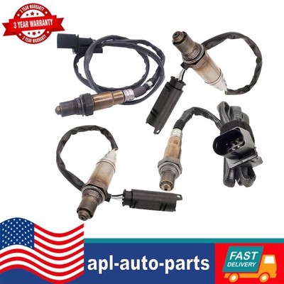 4PCS Upstream +Downstream Oxygen Sensor For BMW X5 2004 2005 2006 4.4L 4.8L V8 