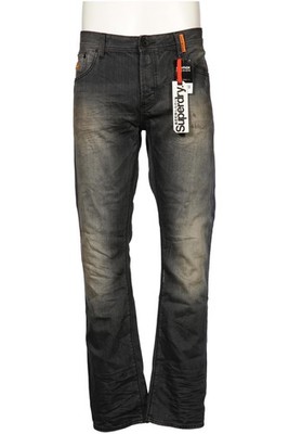 Superdry Jeans Herren Hose Denim Jeanshose Gr. W36 Baumwolle Grau #8hvdn4k