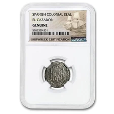 Spanish Colonial Silver Real Chas. III Genuine NGC (El Cazador)