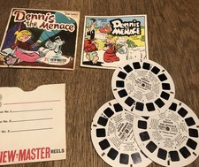 1967 VIEW-MASTER B539 "DENNIS THE MENACE" 3-REEL PACKET WITH BOOKLET- COMPLETE