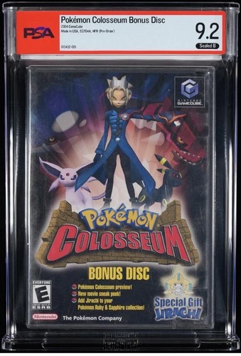 Nintendo GameCube- Pokemon Colosseum Bonus Disk - PSA 9.2 B Grade