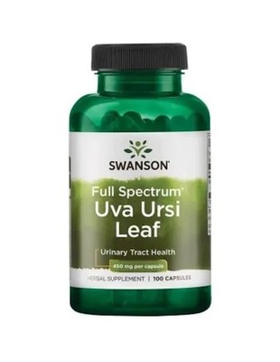 SWANSON, UVA URSI LEAF 450mg Full Spectrum Harnwege 100 Kapseln SUPER PREIS