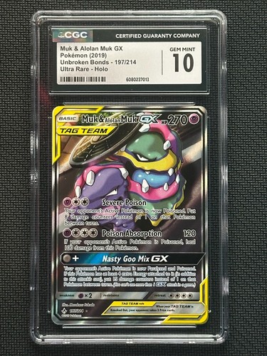 Muk & Alolan Muk-GX graded CGC 10 for sale on eBay