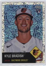 2022 Topps Chrome Platinum Anniversary Speckle Refractor 79/150 Kyle Bradish 2x4