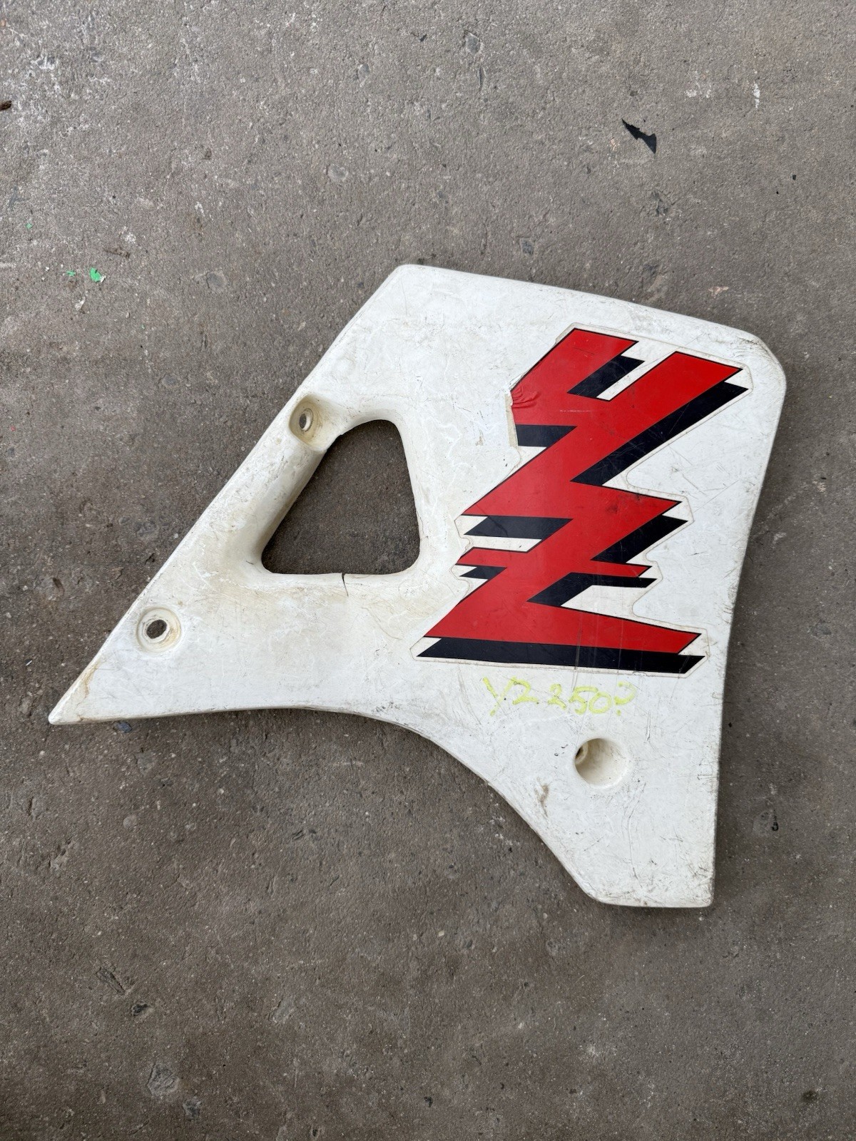 Yamaha YZ250 YZ125 OEM Genuine Side Cover Plastic Trim Parts