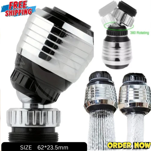 360° Rotate Kitchen Tap Water Faucet Aerator Swivel End Diffuser Adapter Filter