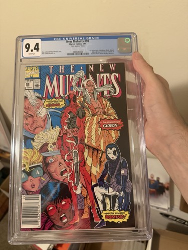 NEW MUTANTS #98 CGC 9.4 WHITE PAGES MARK JEWLERS INSERT 1ST APPEARANCE DEADPOOL