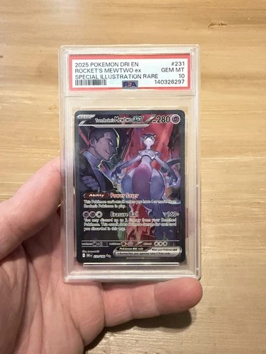 Team Rocket's Mewtwo ex 231/182 Sv10: Destined Rivals Holo PSA 10 Gem Mint