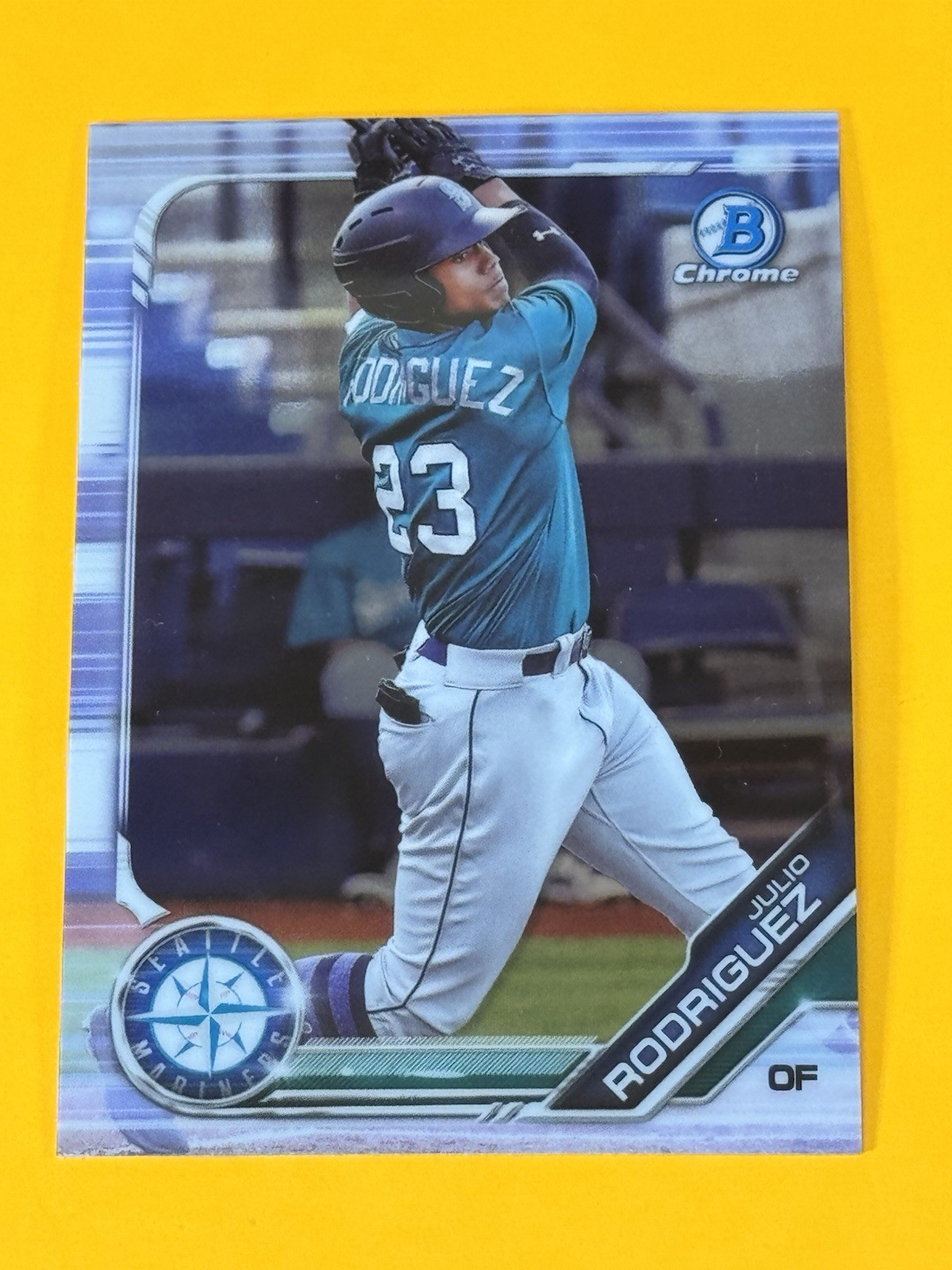 2019 Bowman Chrome Draft Julio Rodriguez BDC-60 Seattle Mariners 