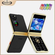 Unlocked SERVO P21 Flip 2.4" Luxury Mobile Cell Phones 4 SIM Card Magic Voice
