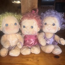 Kenner Hugga Bunch Collection Plush Play Dolls Lot of 3 1985 Precious Hugs