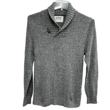 Urban Pipeline Sweater Boys Small Gray Shawl Collar Toggle Knit Pullover