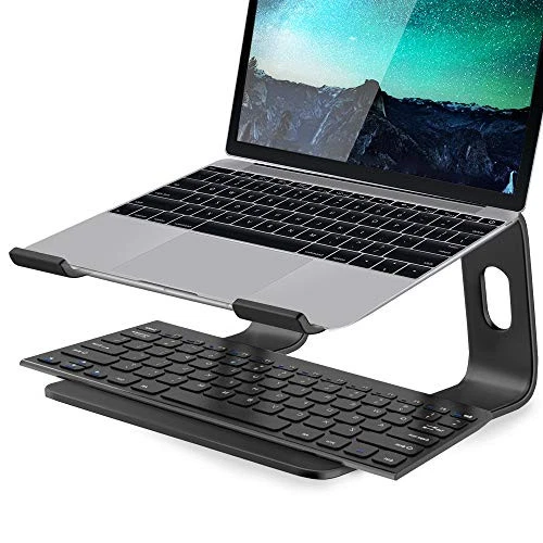 Aluminum Laptop Stand for Desk Compatible with Mac MacBook Pro Air - Image 3 of 4