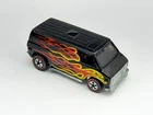 Hot Wheels Redline SUPER VAN Black Flames Flying Colors Very Nice !!