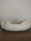Vintage Haeger white Double Handled Swans