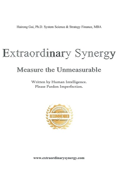 Extraordinary Synergy | Measuring The Unmeasurable | Ph. D Hairong Gui | Buch-image