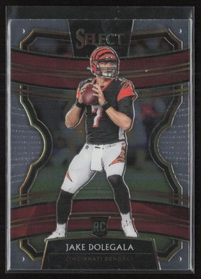 2019 Panini Select Jake Dolegala #5 Rookie Cincinnati Bengals